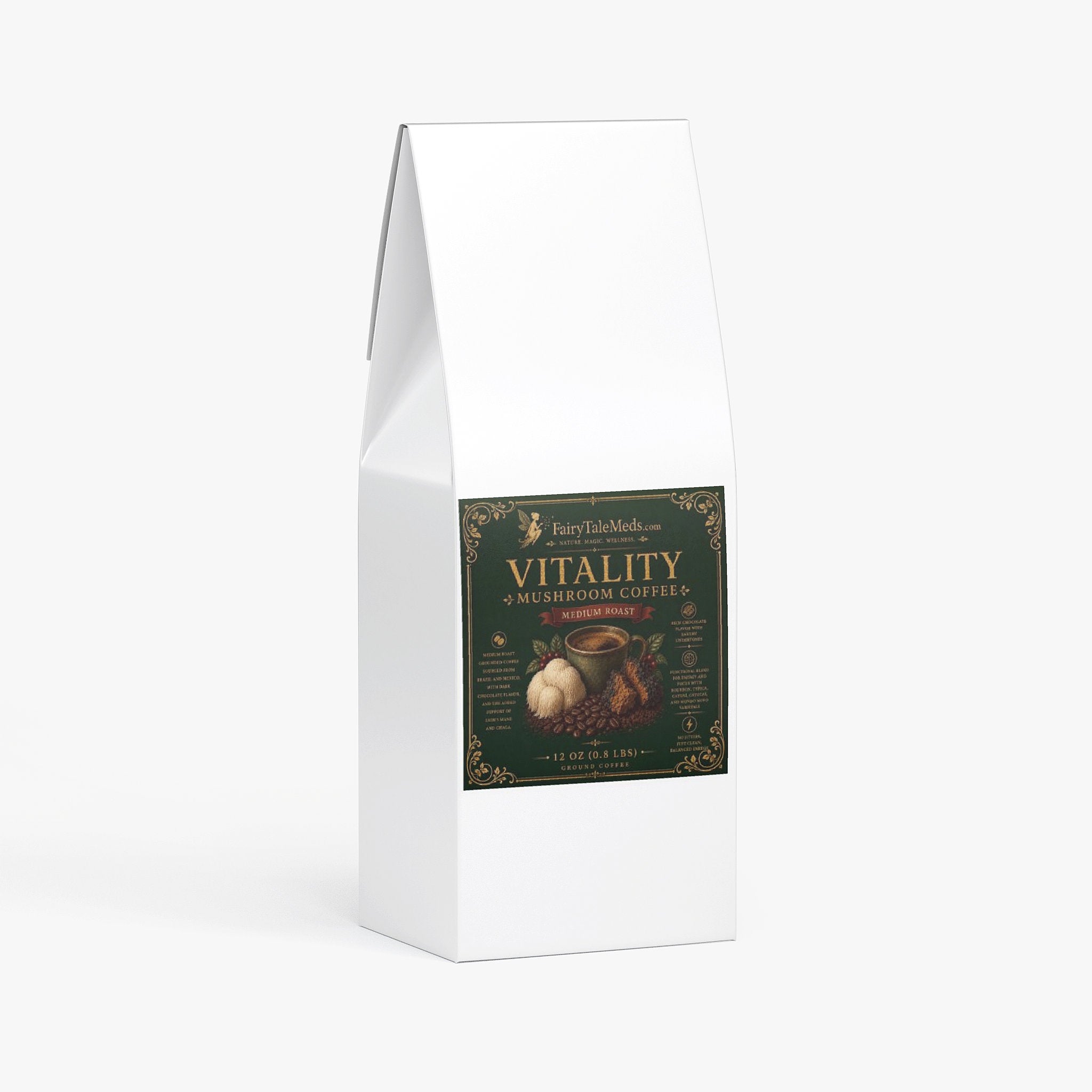 Vitality Mushroom Coffee (Medium Roast)