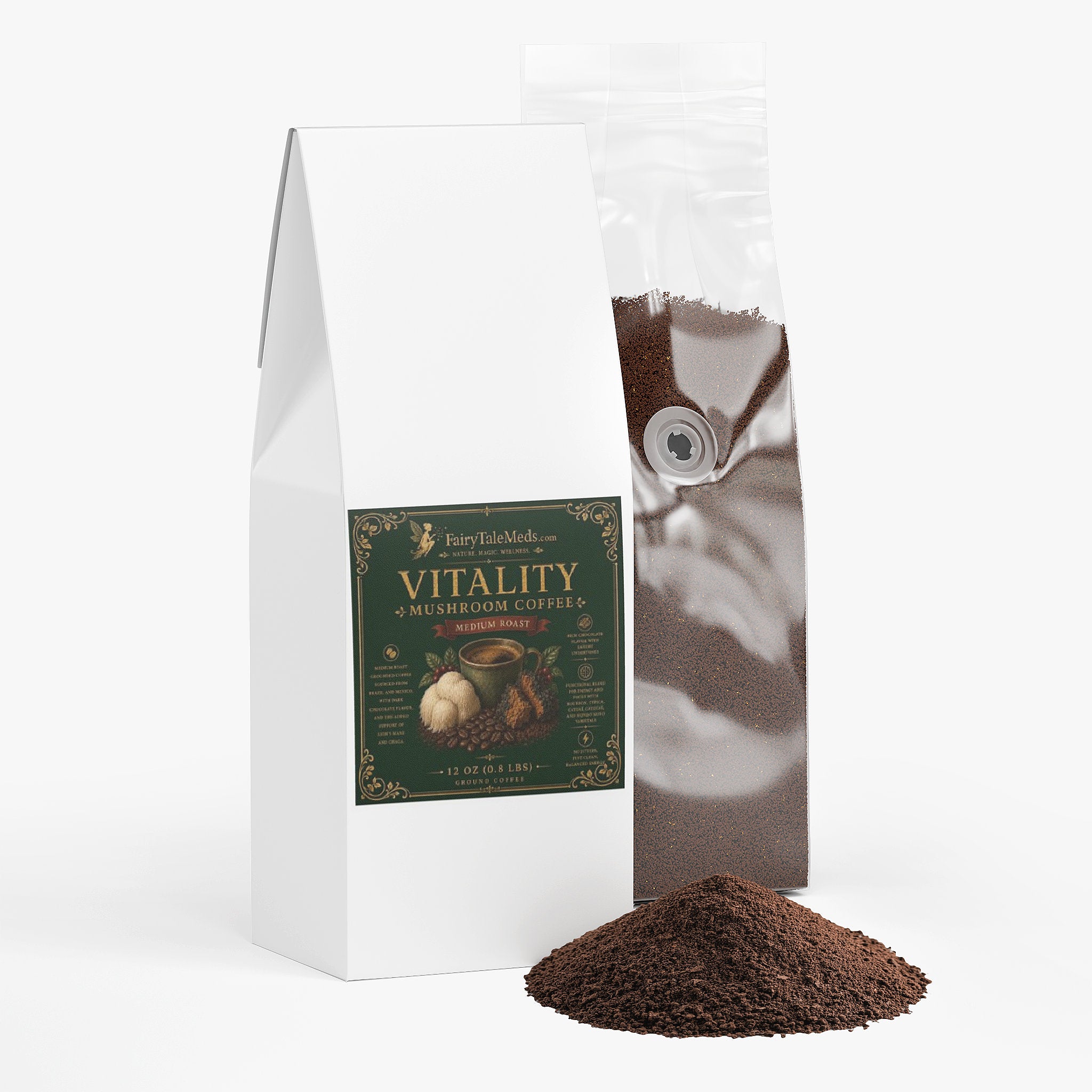 Vitality Mushroom Coffee (Medium Roast)
